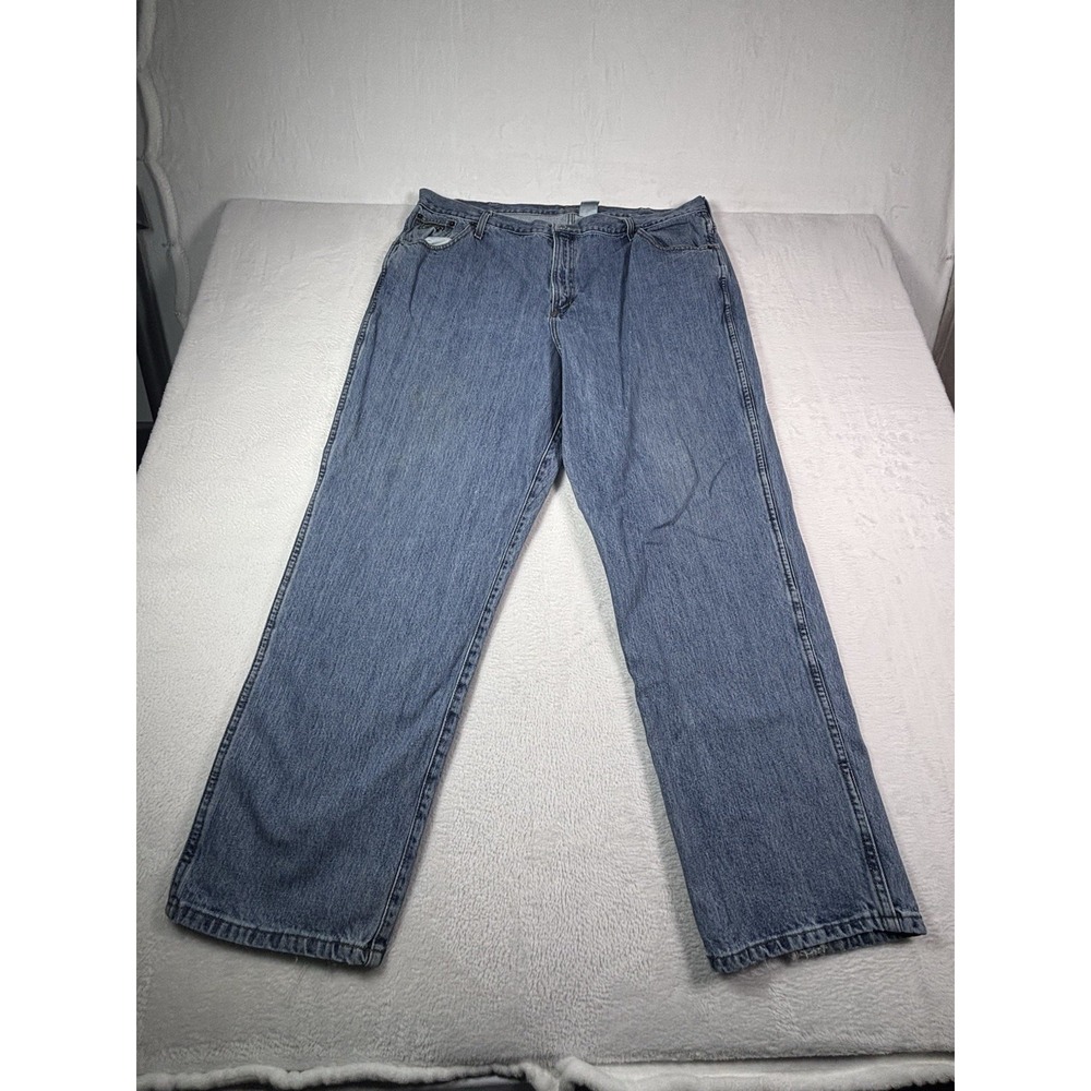 Cinch Blue Jeans Men 44x32 Relaxed Straight Leg Denim Cowboy Western Rodeo Logo